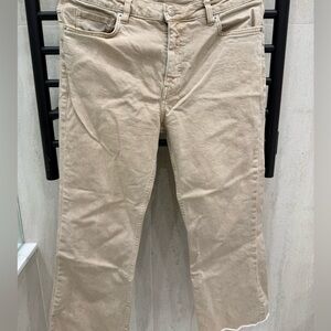 Mango Straight-Leg Crop Jeans